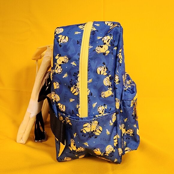 Loungefly Despicable Me Minions All-Over Print Nylon Square Mini Backpack NEW